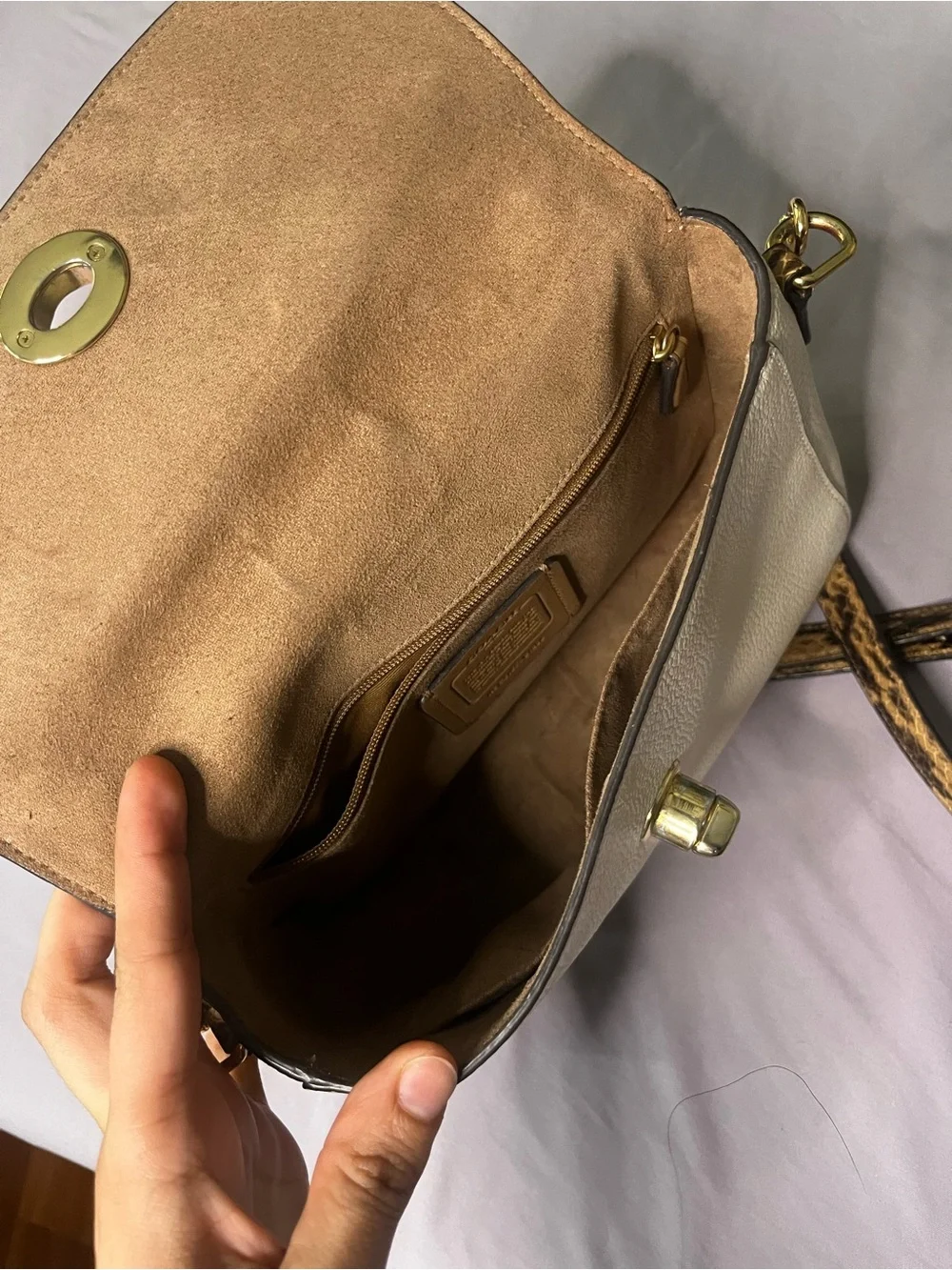 Coach Marlie Top Handle Satchel C1560 Chalk White Leather Crossbody